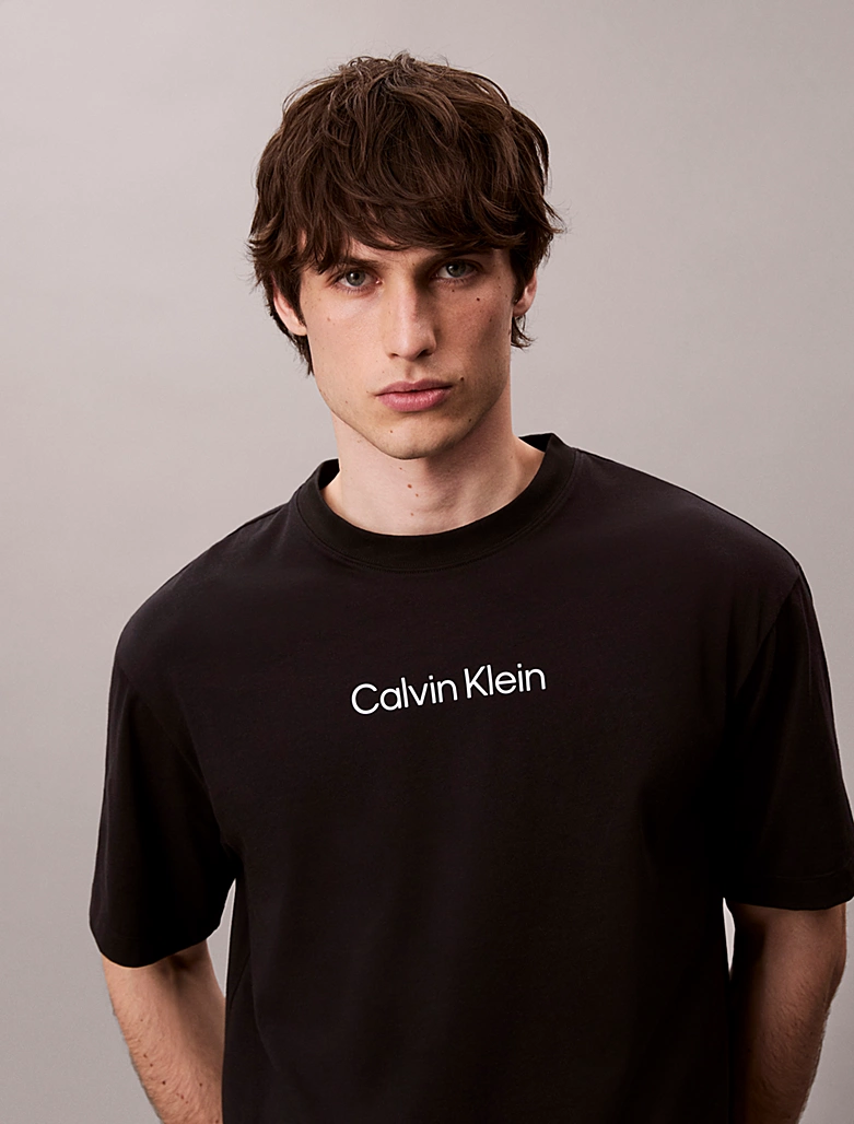 Calvin Klein Logo T-Shirt Μαύρο
